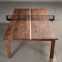 custom walnut ping pong table with net