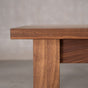 edge detail of a custom walnut ping pong table 