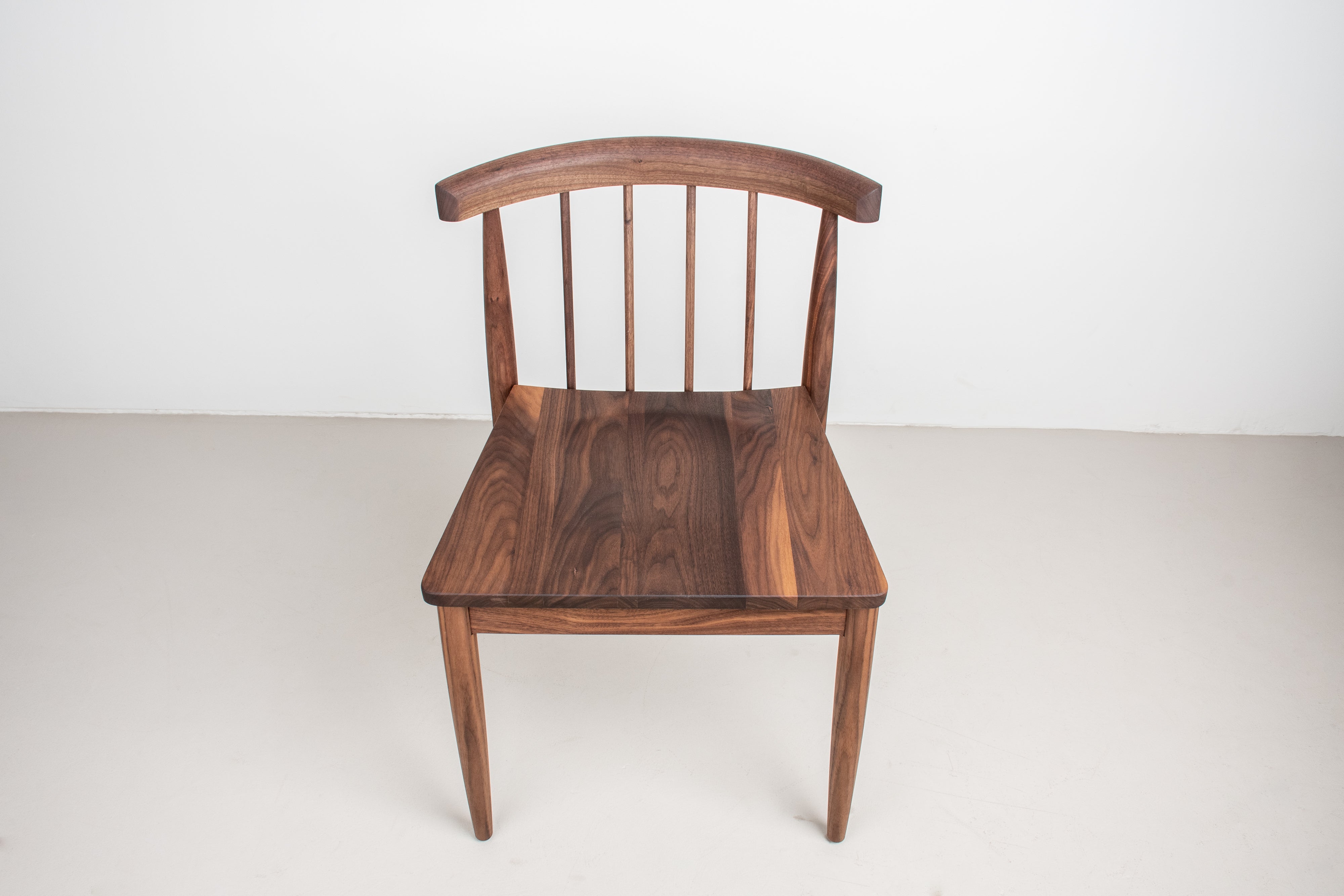 Custom Walnut dining pieces for Andreana and Wook