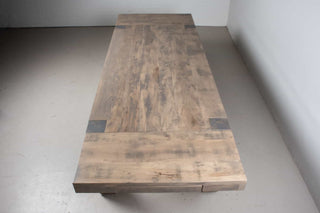 Barron Extendable Exposed Parsons Table with Rustic Finish