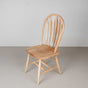 modern farmhouse dining chair in maple finished in Pure D