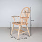 Maple farmhouse chair with measurement markings 