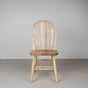 modern farmhouse dining chair in maple finished in Pure D