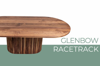 Glenbow Oval Fluted Pedestal Dining Table