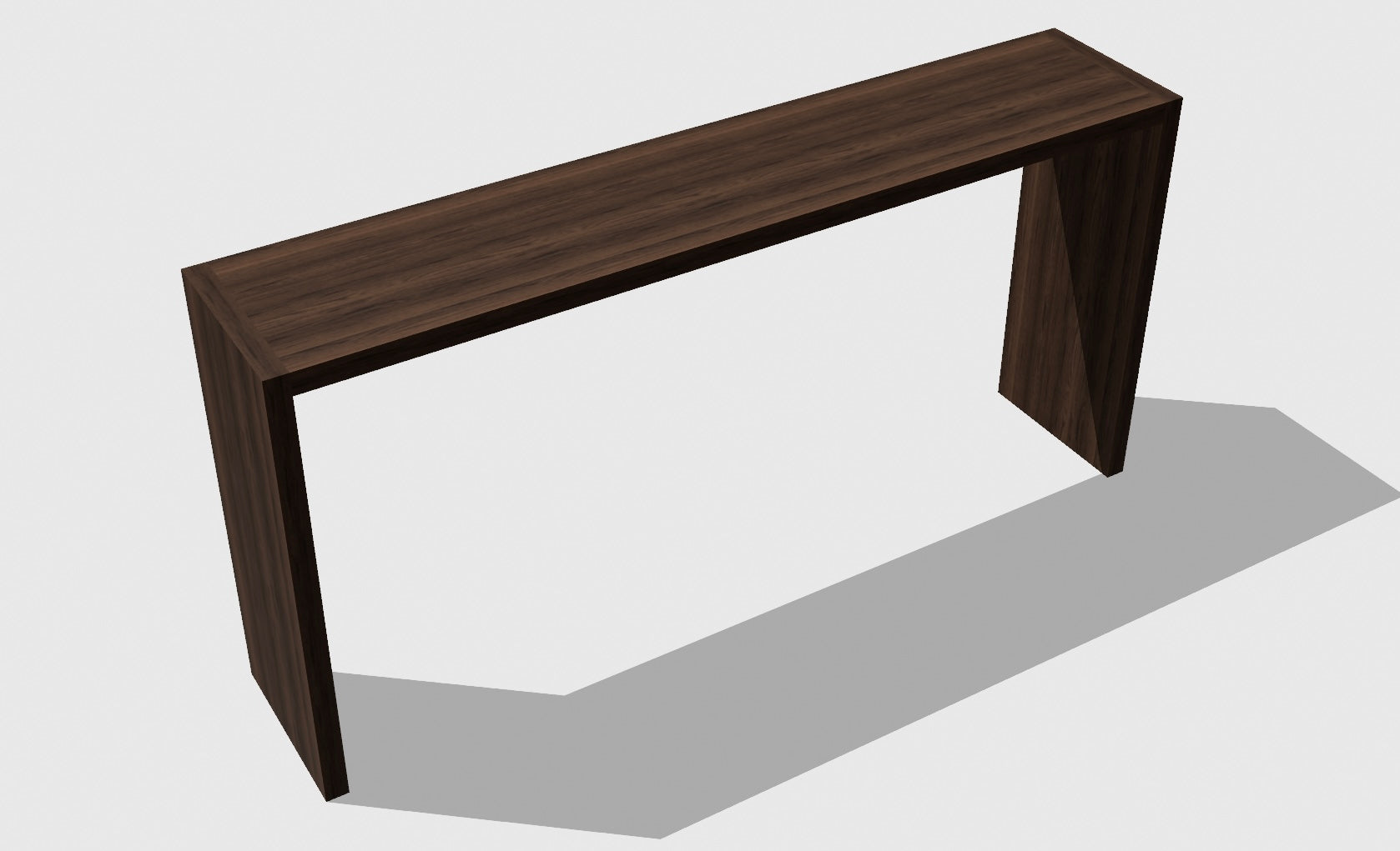 Custom Walnut Console Table