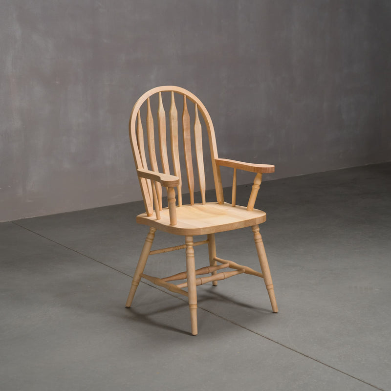 hoop back dining chair with arms made of Maple with a Pure D finish