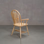 hoop back dining chair with arms made of Maple with a Pure D finish