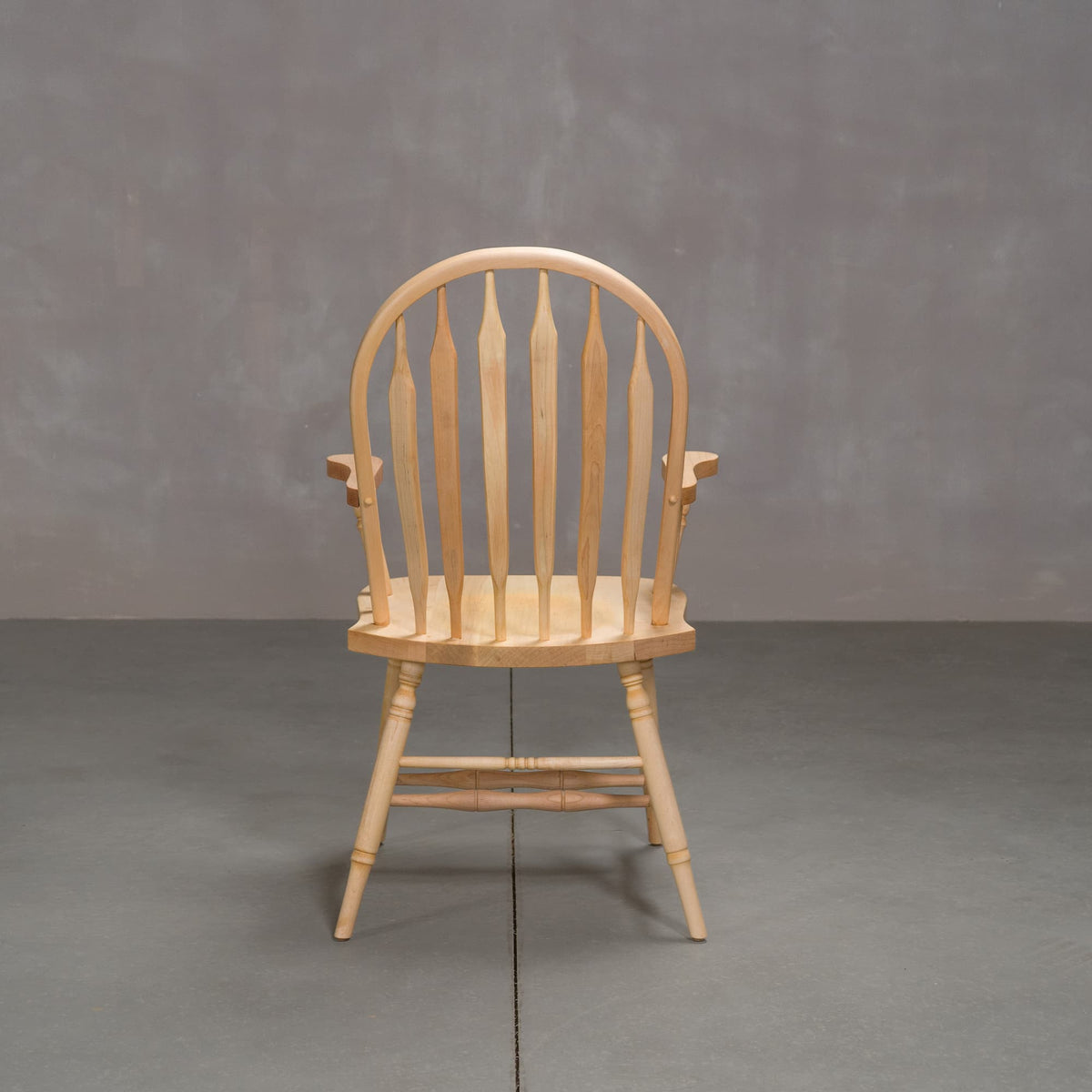 hoop back dining chair with arms made of Maple with a Pure D finish