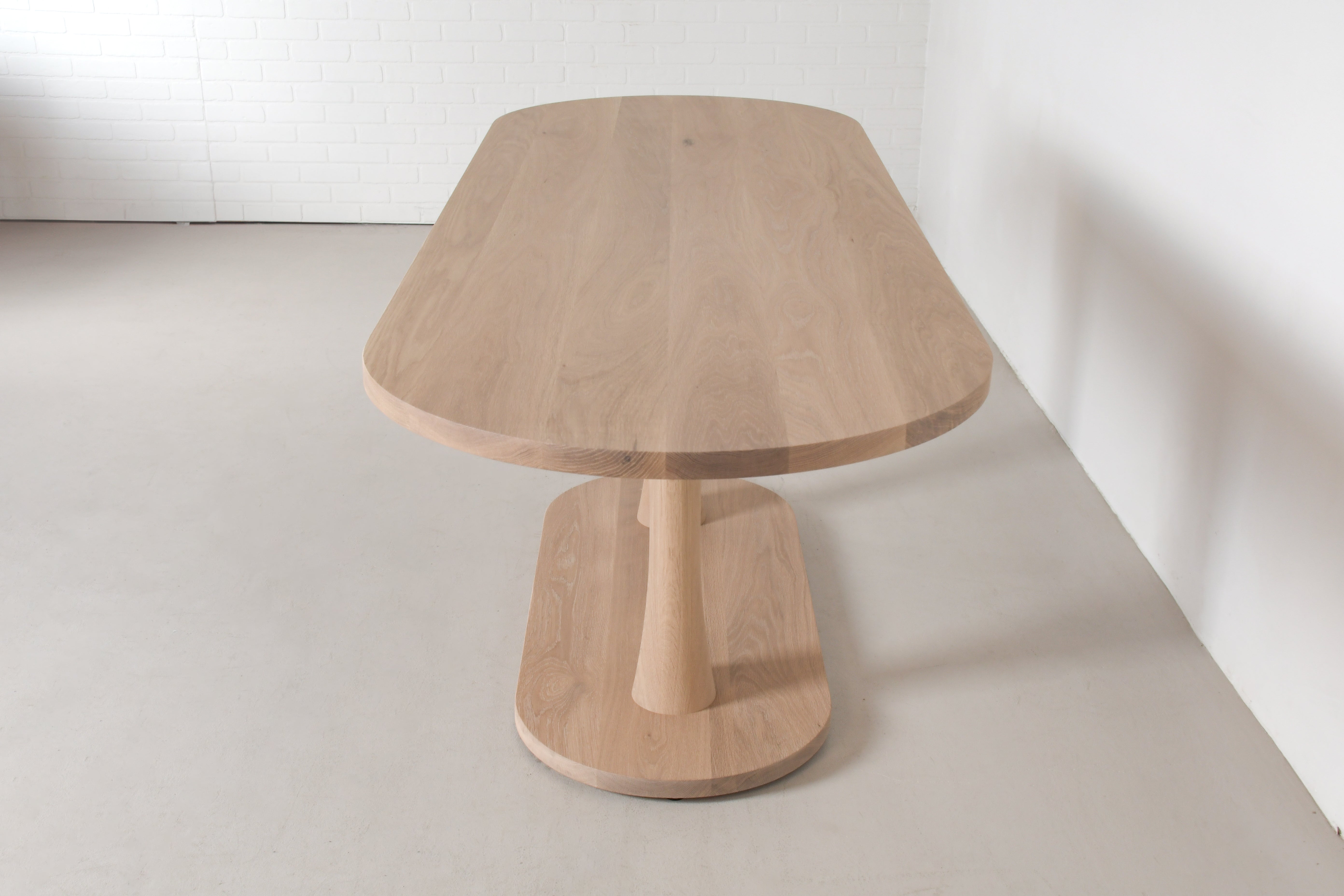 Custom White Oak dining table for Jennifer