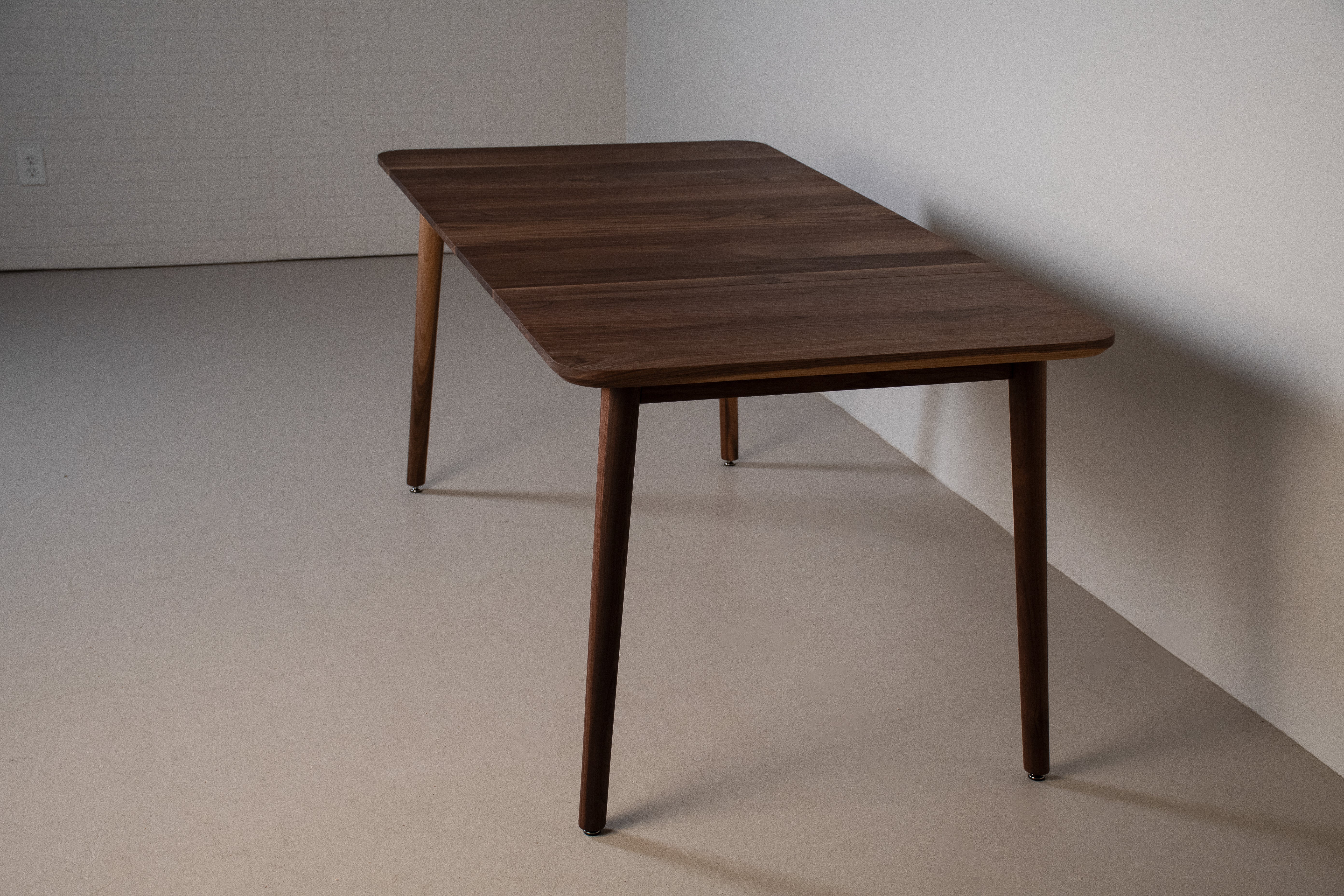 Custom Walnut Pinette extension table for Jill