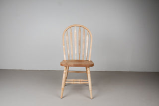 modern farmhouse side chair made of maple with a natural finish