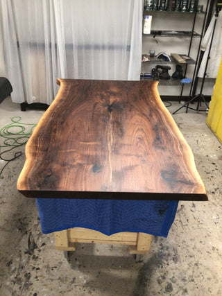 Custom Walnut Bookmatch table for Paul