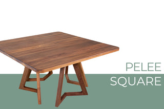 Pelee Square Wood Dining Table
