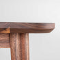 corner detail of the Fraser edge on a midcentury extendable table