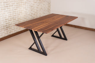 Sable Rectangle Kitchen Table on Steel Zionz Legs