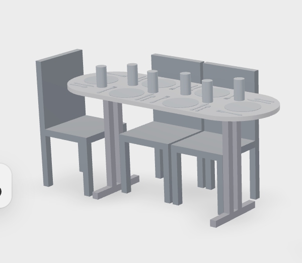 Custom Ash dining table for Jamie