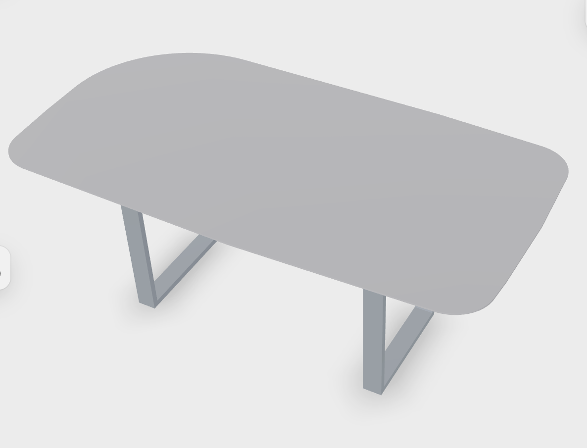 Custom Rock Maple dining table for Dave