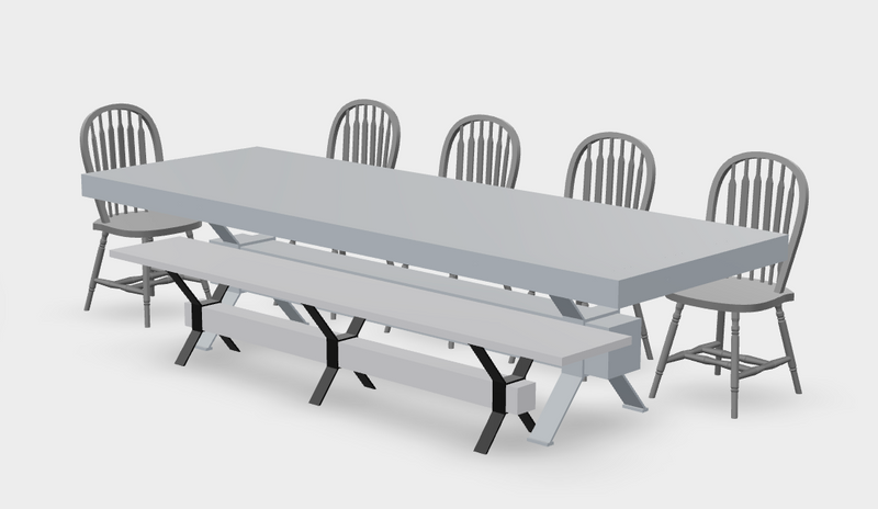 Custom Rustic Maple Bench for Curtis