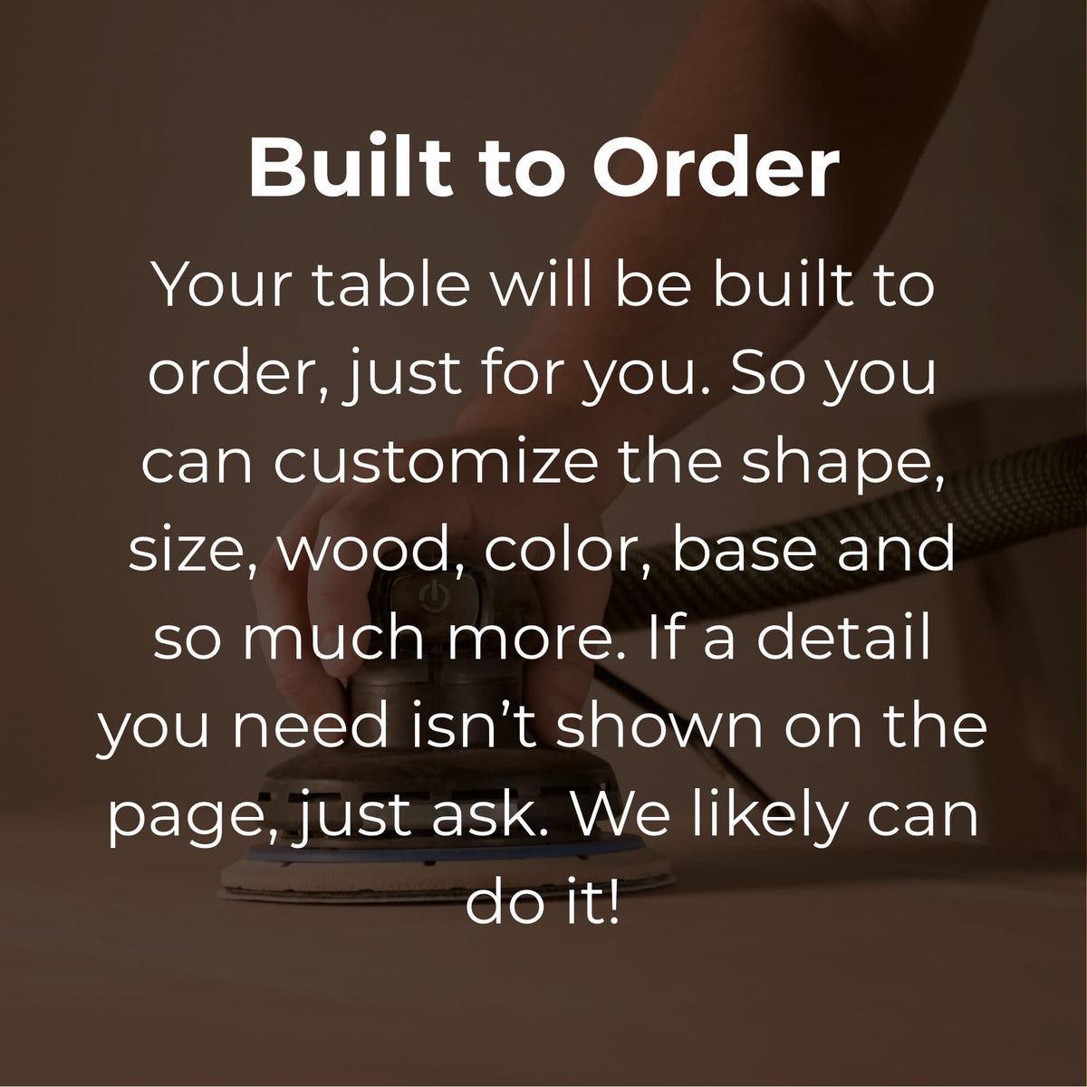 built to order graphic