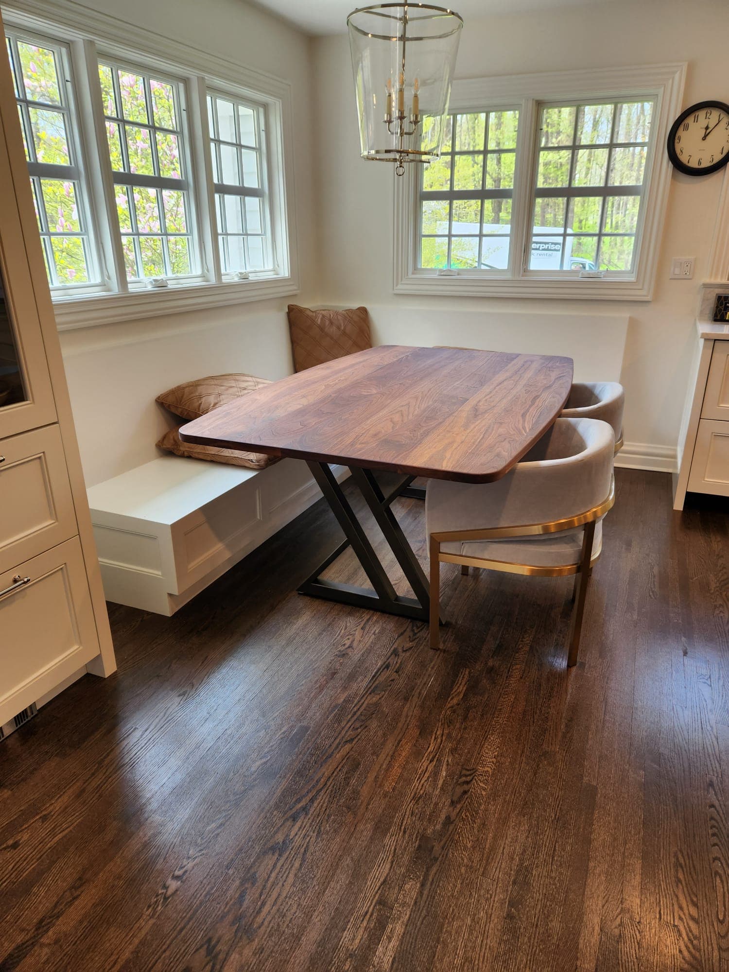 Custom Walnut dining table for Caroline