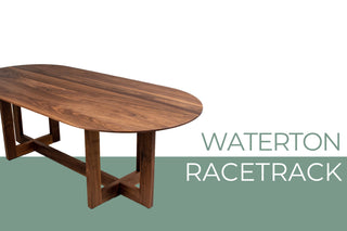 Waterton Oval Dining Table on Cross Pedestal Base