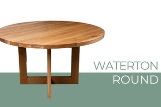 Waterton Round Single Cross Pedestal Table
