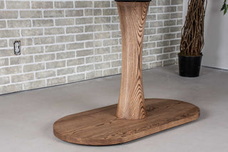 ash oval pedestal kitchen table