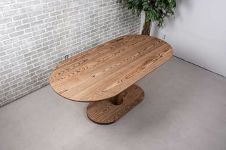 ash oval pedestal kitchen table