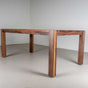 profile view of a Walnut table 42