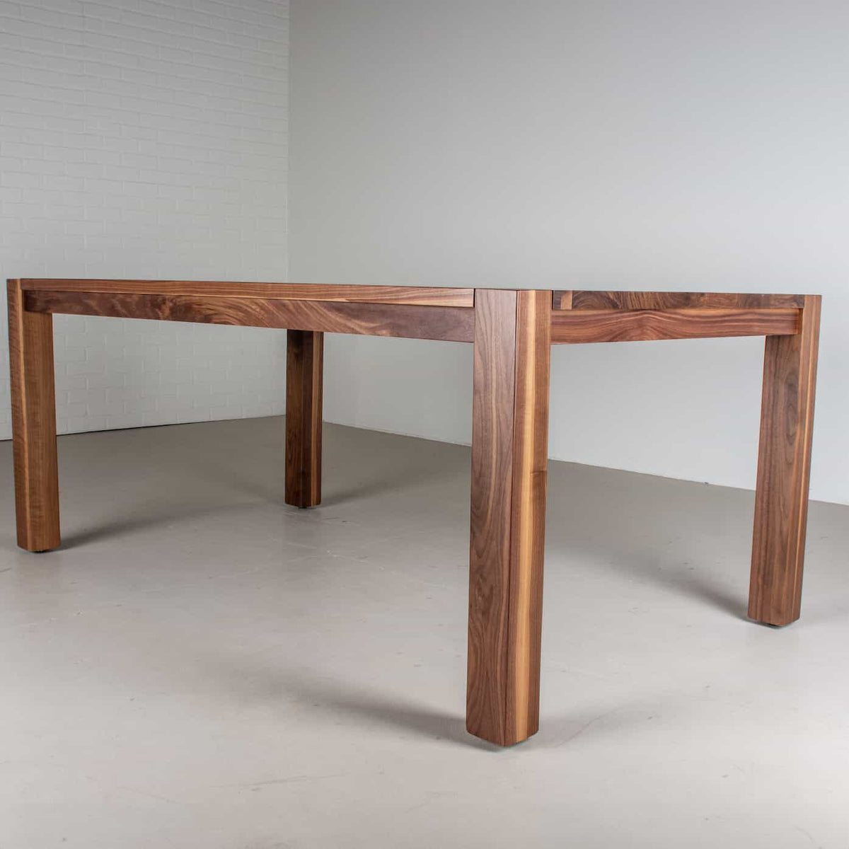profile view of a Walnut table 42
