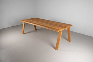 custom midcentury modern oak table
