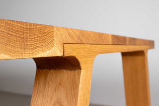 custom midcentury modern oak table