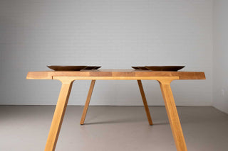 custom midcentury modern oak table