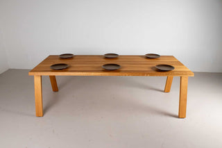 custom midcentury modern oak table