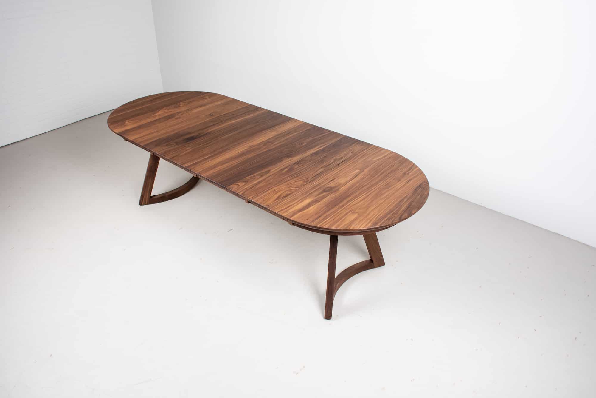 Mid Century Modern Oval Extendable Table