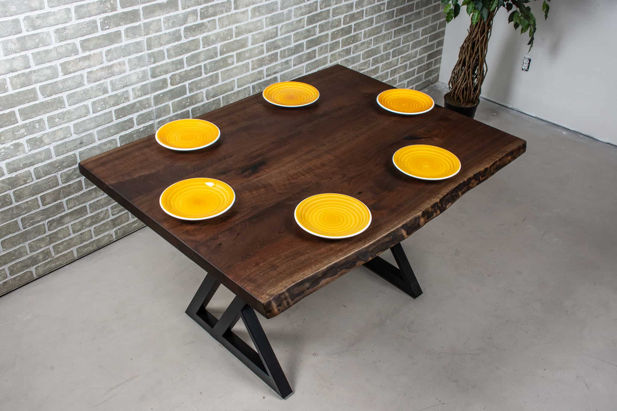 Small walnut dining table and chairs clearance