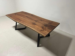 in stock live edge walnut table 40 x 90