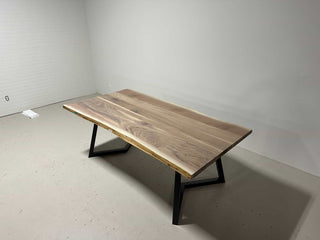 in stock live edge walnut table 40 x 80