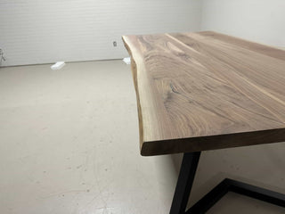 in stock live edge walnut table 40 x 80