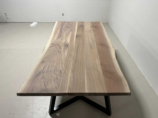 in stock live edge walnut table 40 x 80