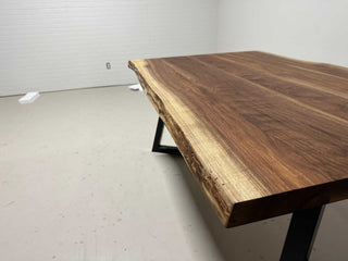 in stock live edge walnut table top 40 x 62