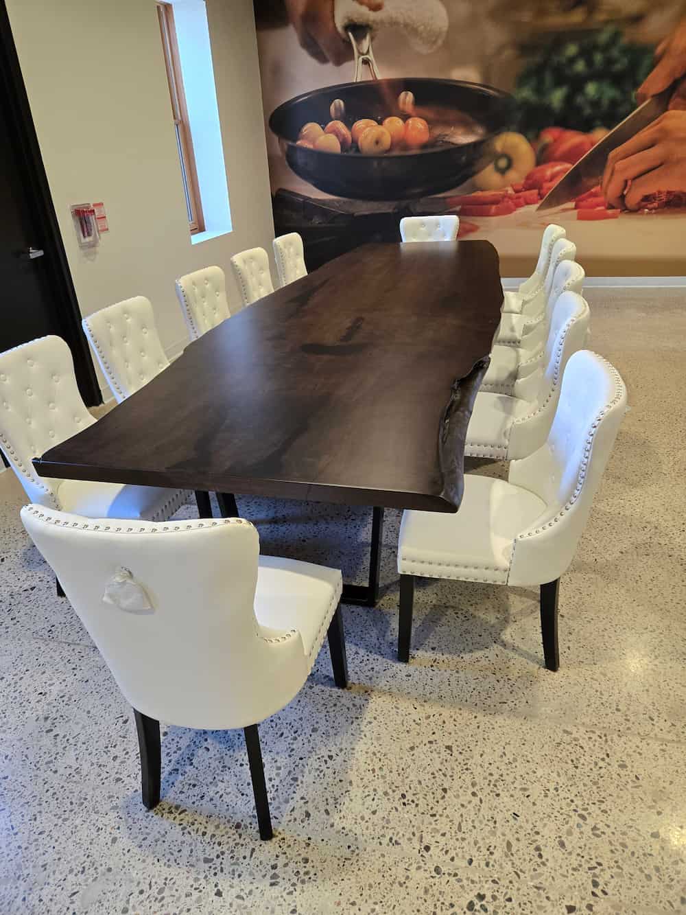 maple bookmatch dining table 