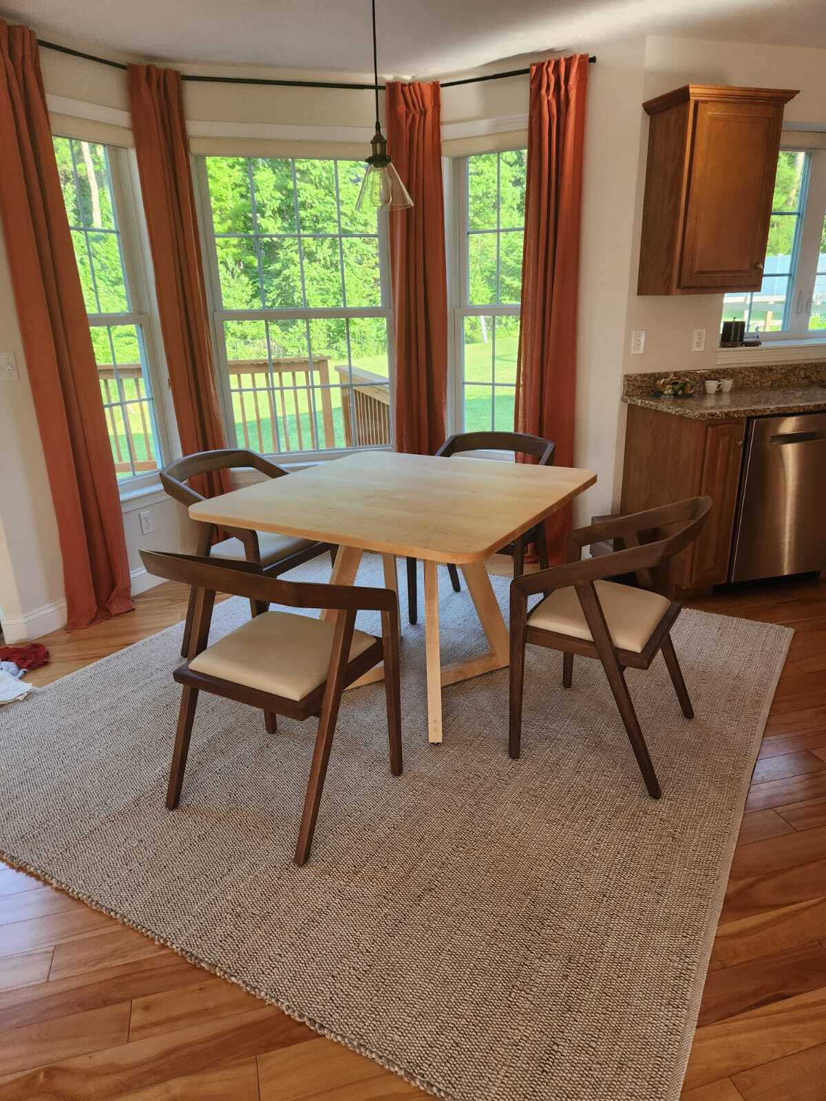 maple table on caldwell legs