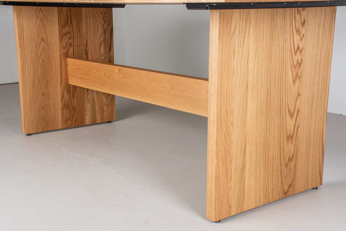 Panuke Trestle Wood Table Base | Custom Wood Tables | Loewen Design ...
