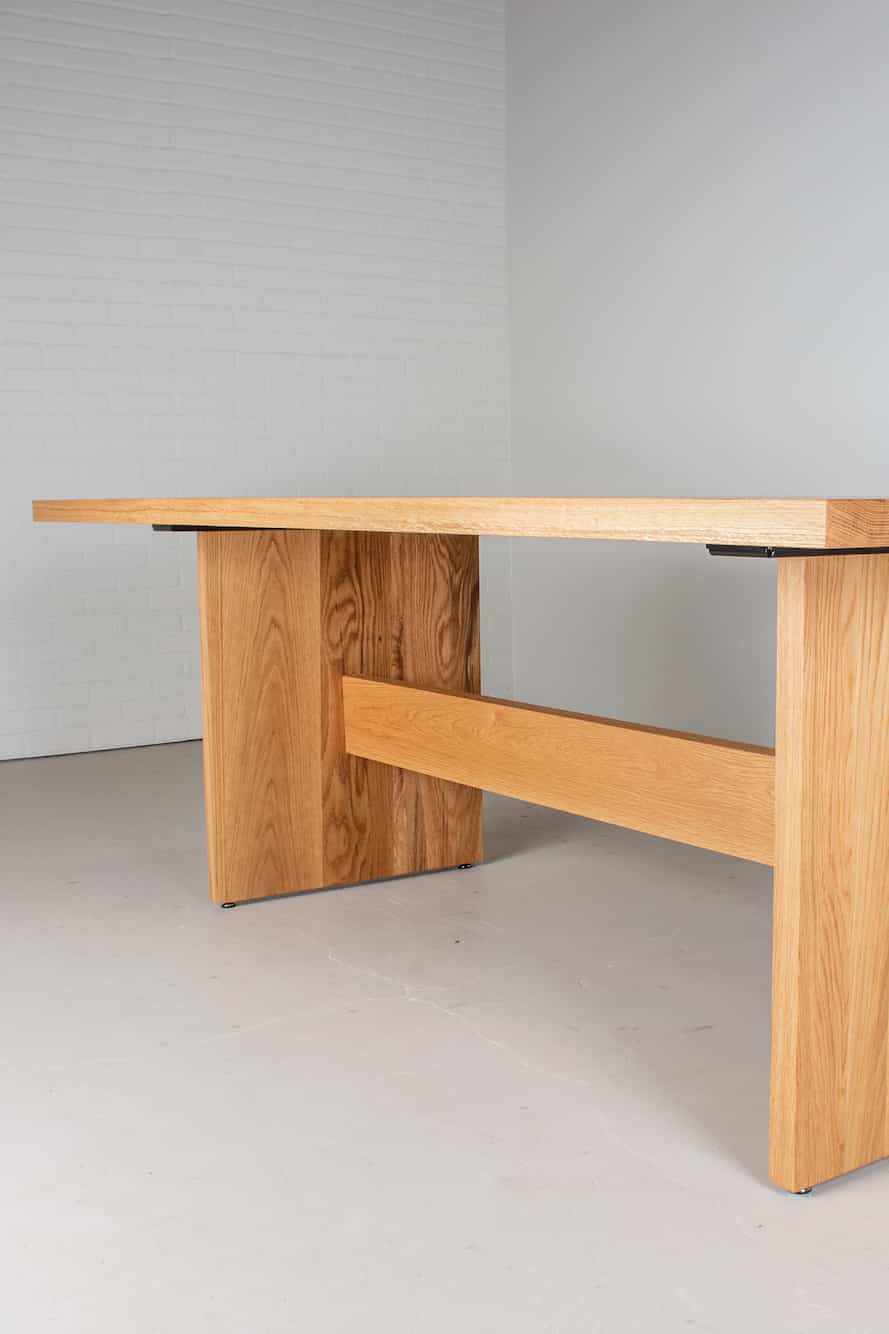 Panuke Trestle Wood Table Base | Custom Wood Tables | Loewen Design ...