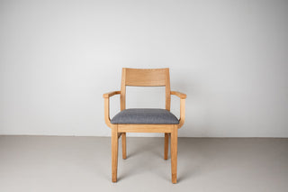 wood dining chair with arms 