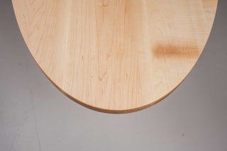 oval oak table on pedestal base