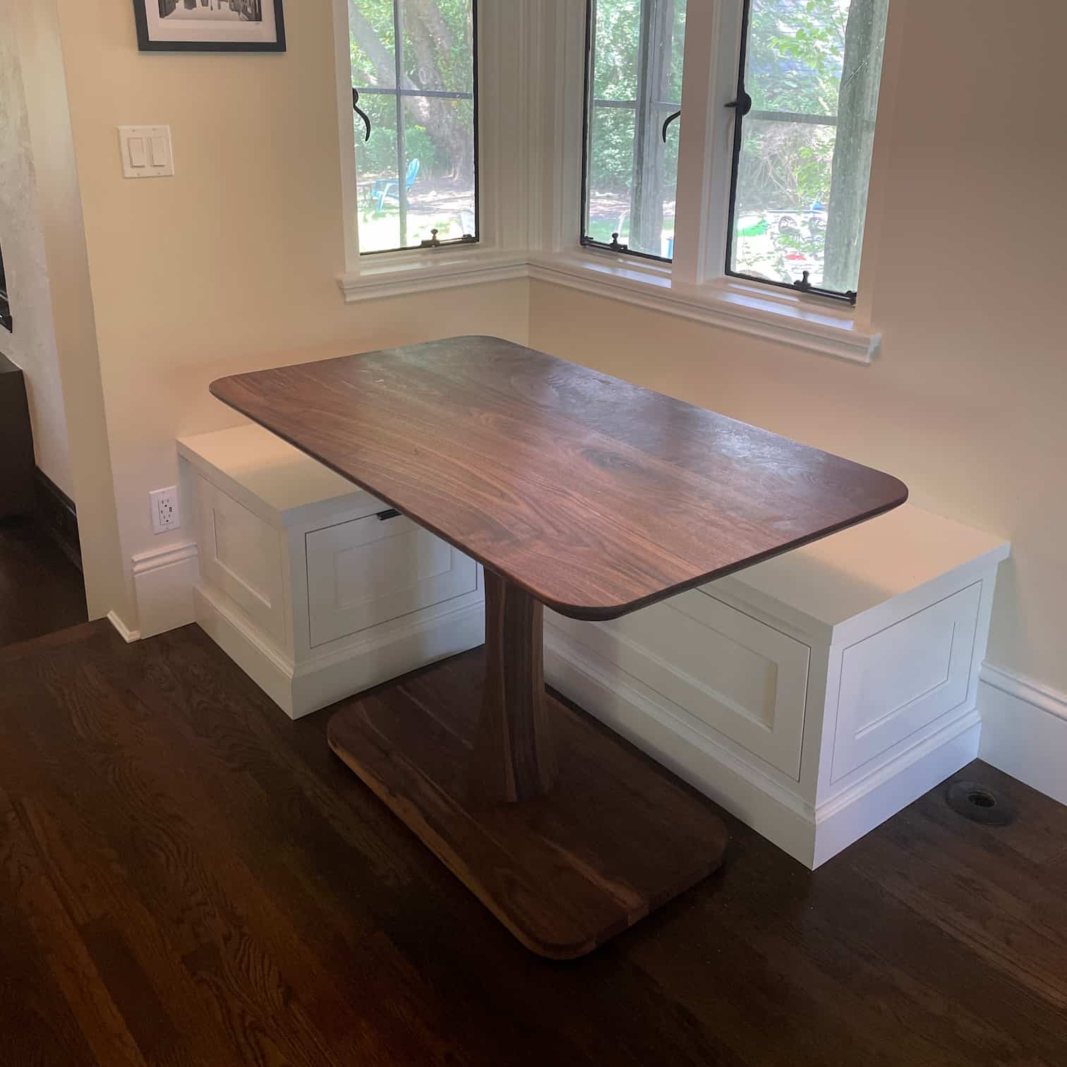 Small Pedestal Table | Wood Kitchen Table | Loewen Design Studios