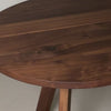 video of an oval dining table