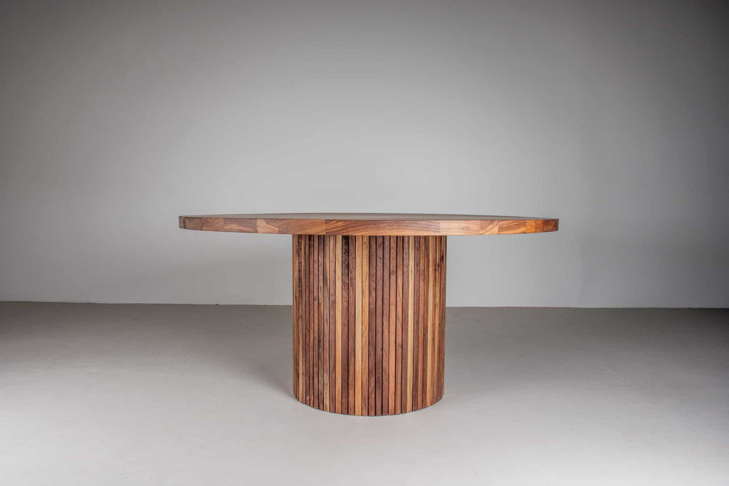 Round Pedestal Table | Wood Dining Table | Loewen Design Studios